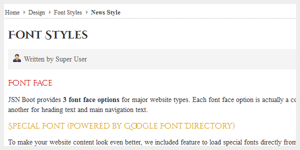 Font Face News Special